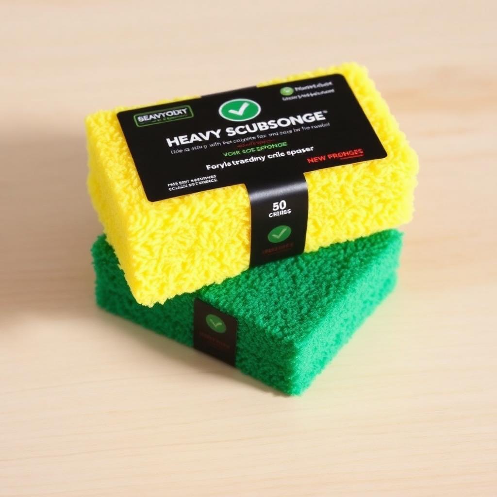 Pack of three sponges