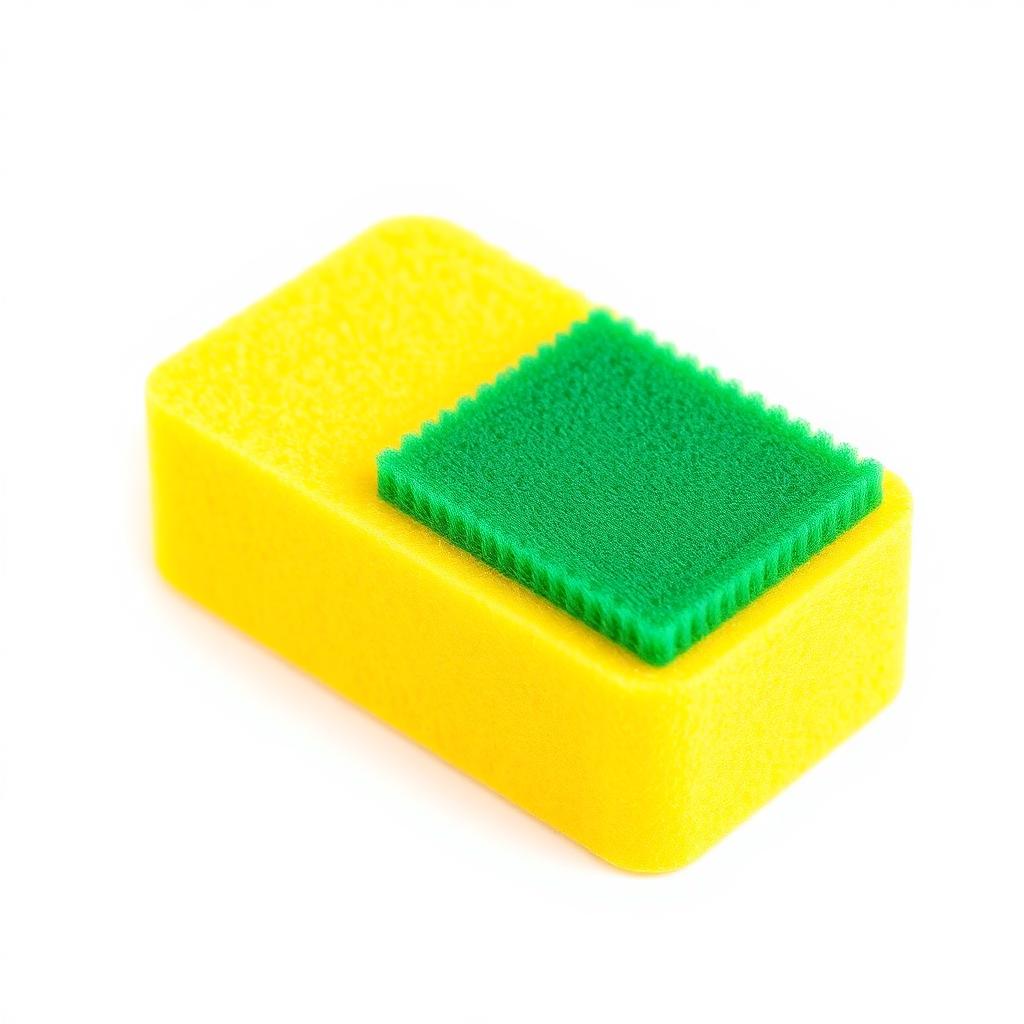 Product close-up of the heavy-duty scrub sponge